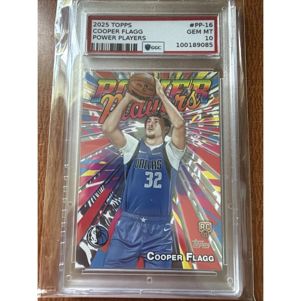 2025 Topps Power‎ Players Cooper Flagg Rookie #PP-16 Mavericks GEM MT 10